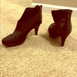 Black 3” heeled booties size 9. Brand new